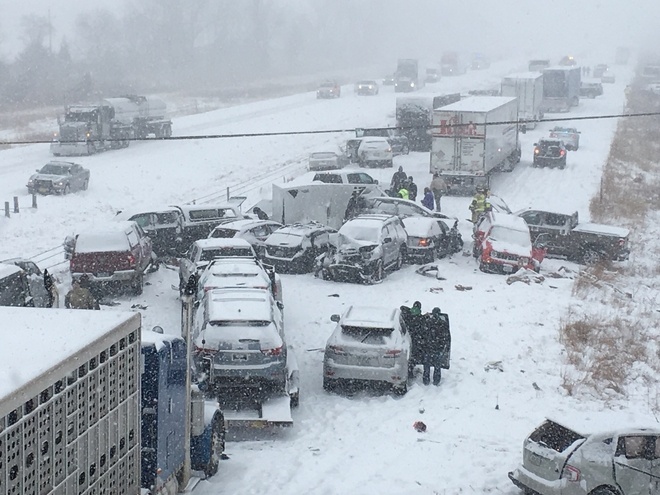 State patrol: 7 deaths, 185 accidents on Iowa roads Monday after snowstorm