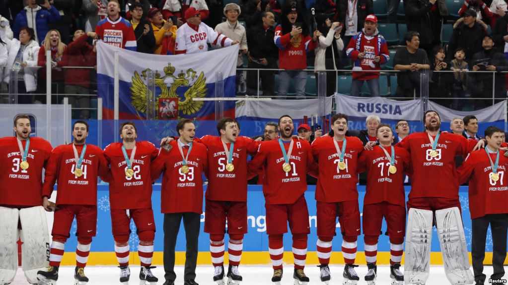 IOC says hockey players’ singing won’t derail Russian return