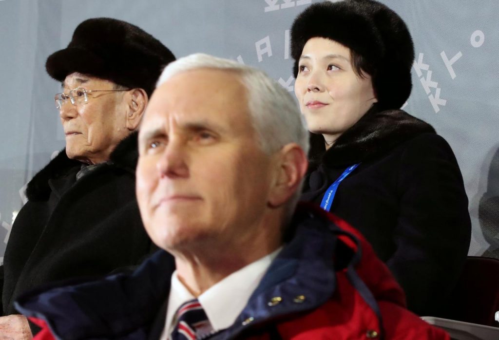 Dignitaries attend the Winter Olympics opening ceremony in Pyeongchang