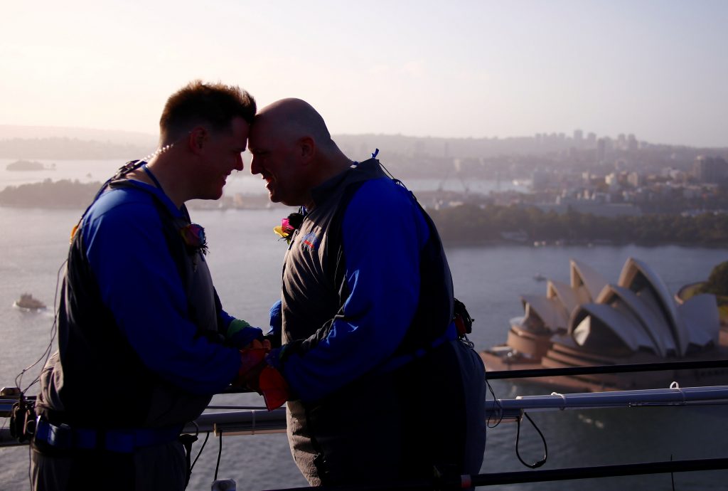 Australia’s Sydney Harbor Bridge sees first same sex wedding