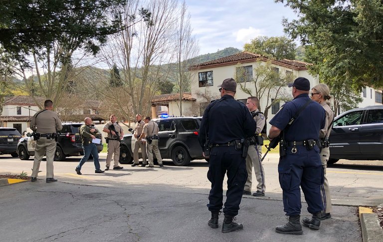 Gunman and three hostages found dead at California veterans home