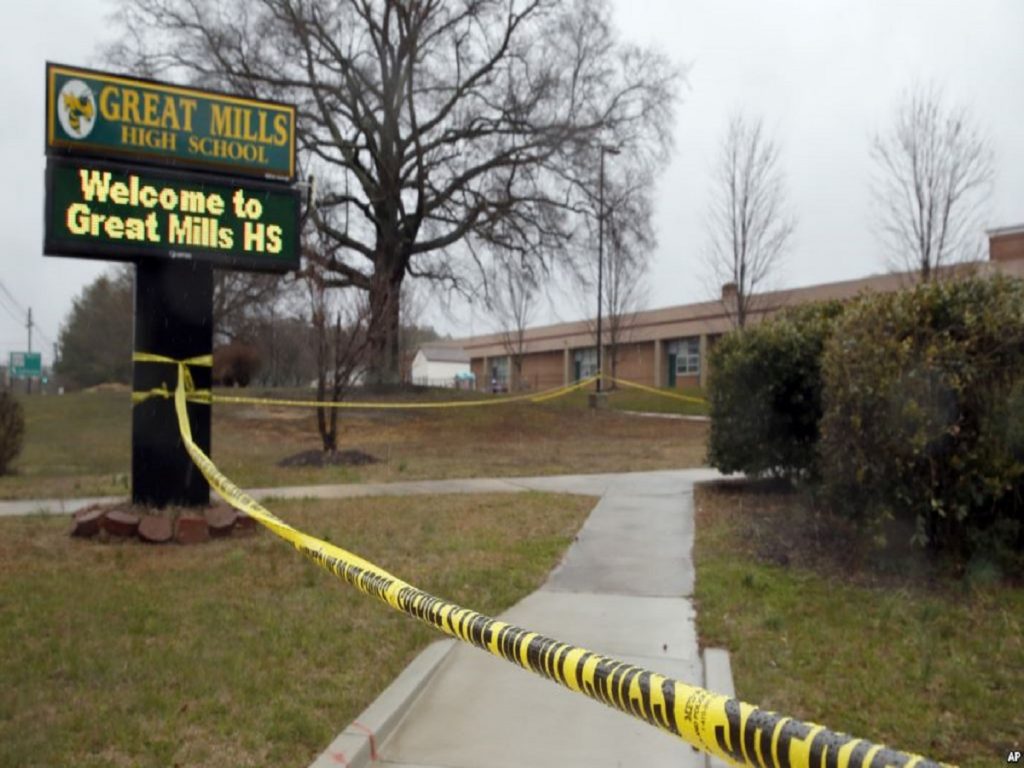 Maryland high school shooter took his own life while being shot at by officer