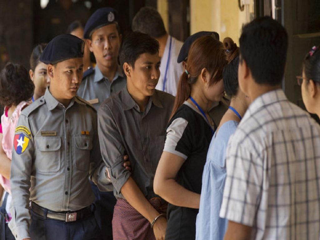 Reuters reporters in court 100 days after their arrest in Myanmar