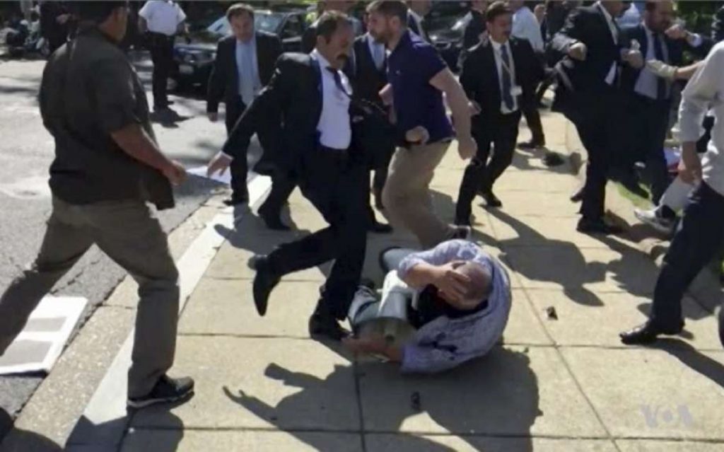 US dropped charges against Turkish bodyguards over DC brawl before Tillerson trip