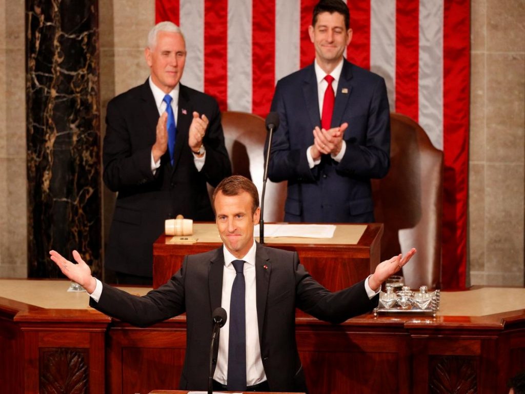 After hugging Trump, Macron tears down Trumpism