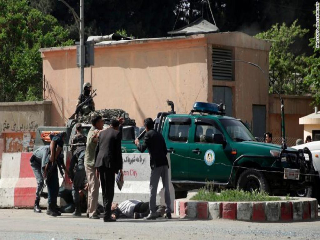 Journalists among almost 2 dozen dead in twin Afghanistan blasts