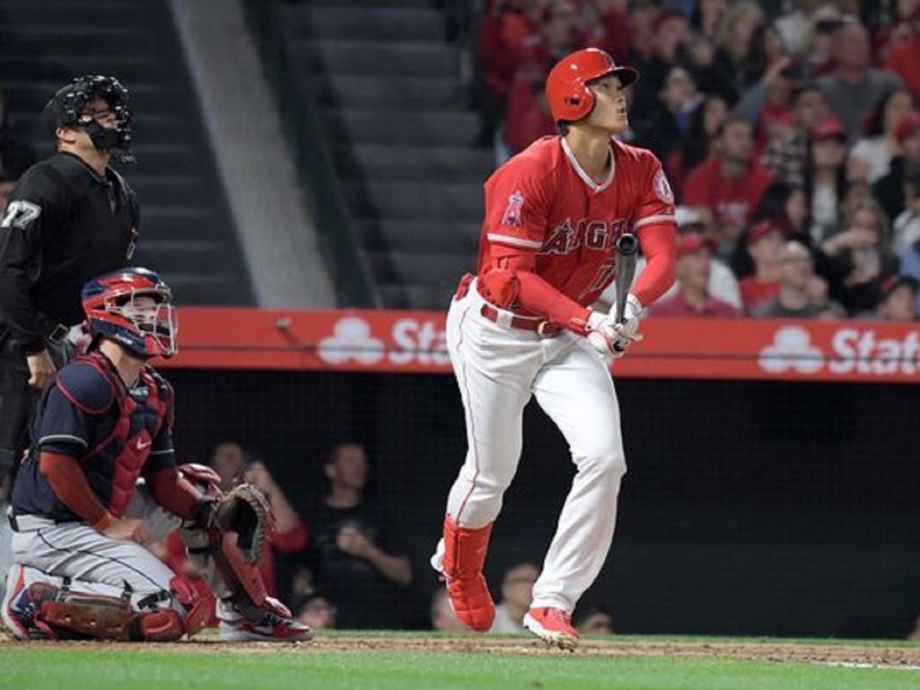 Shohei Ohtani hits first major-league homer in debut at Angel Stadium