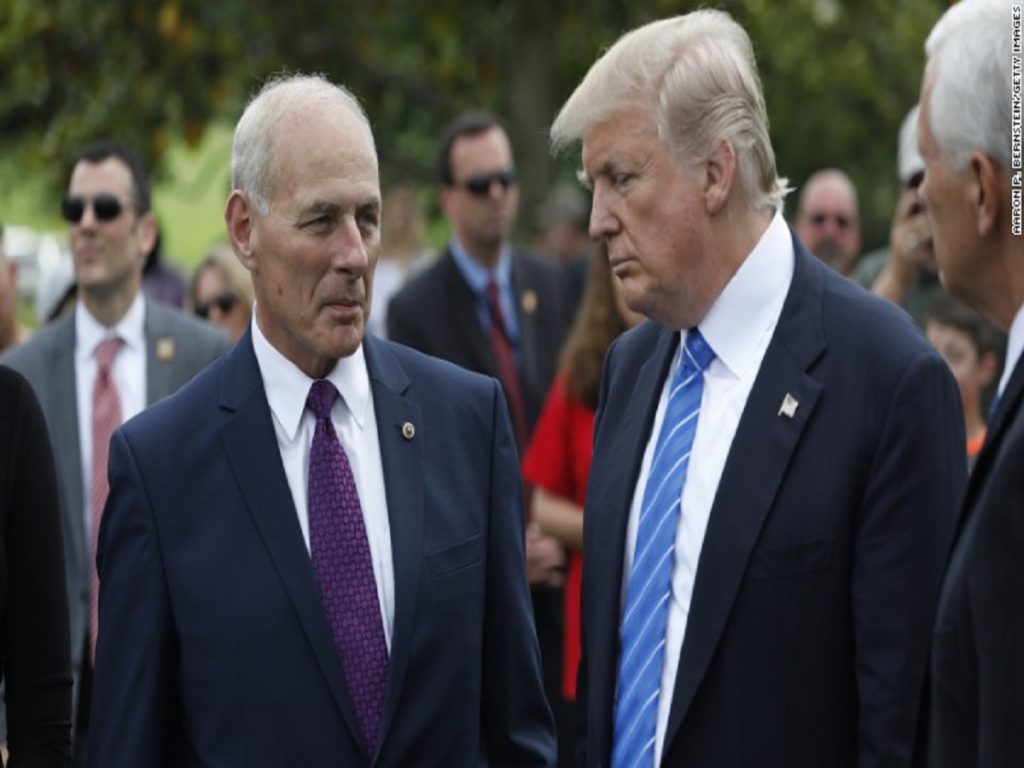 Trump denies John Kelly’s influence is diminished