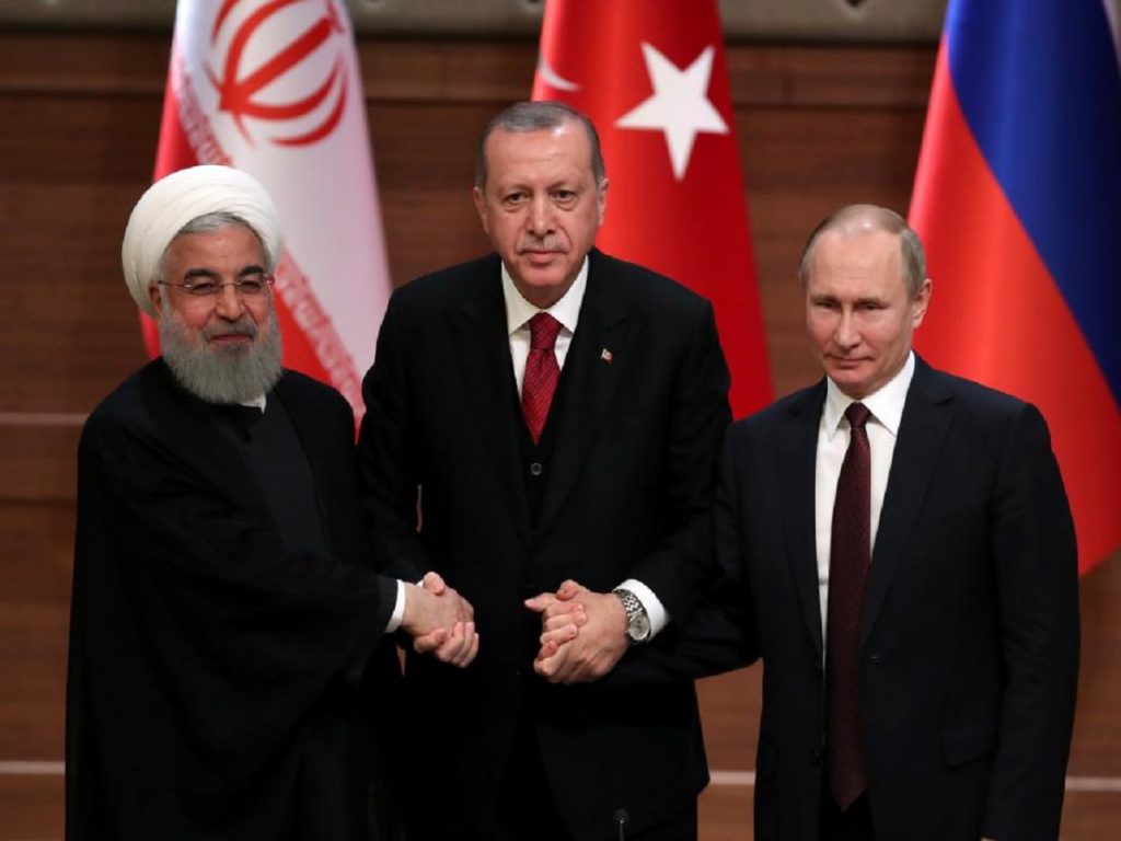 Turkey, Iran, Russia say will work for stability in Syria