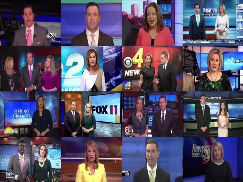 TV anchors decrying ‘fake’ news put spotlight on Sinclair Broadcast Group