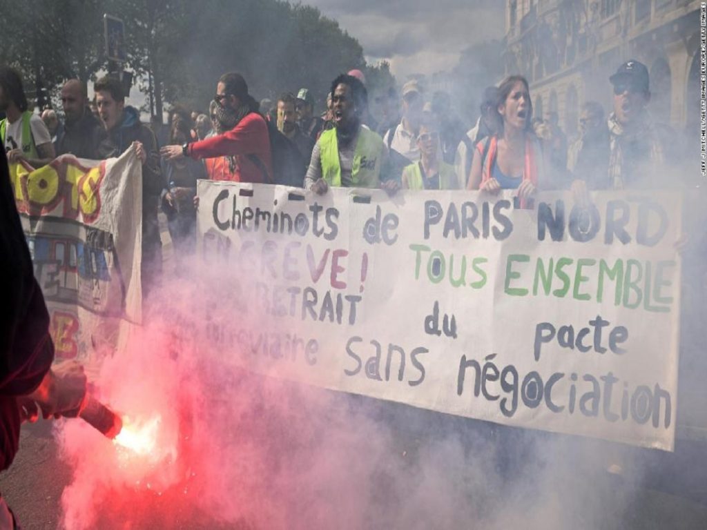 Hundreds detained after Paris May Day protests turn violent