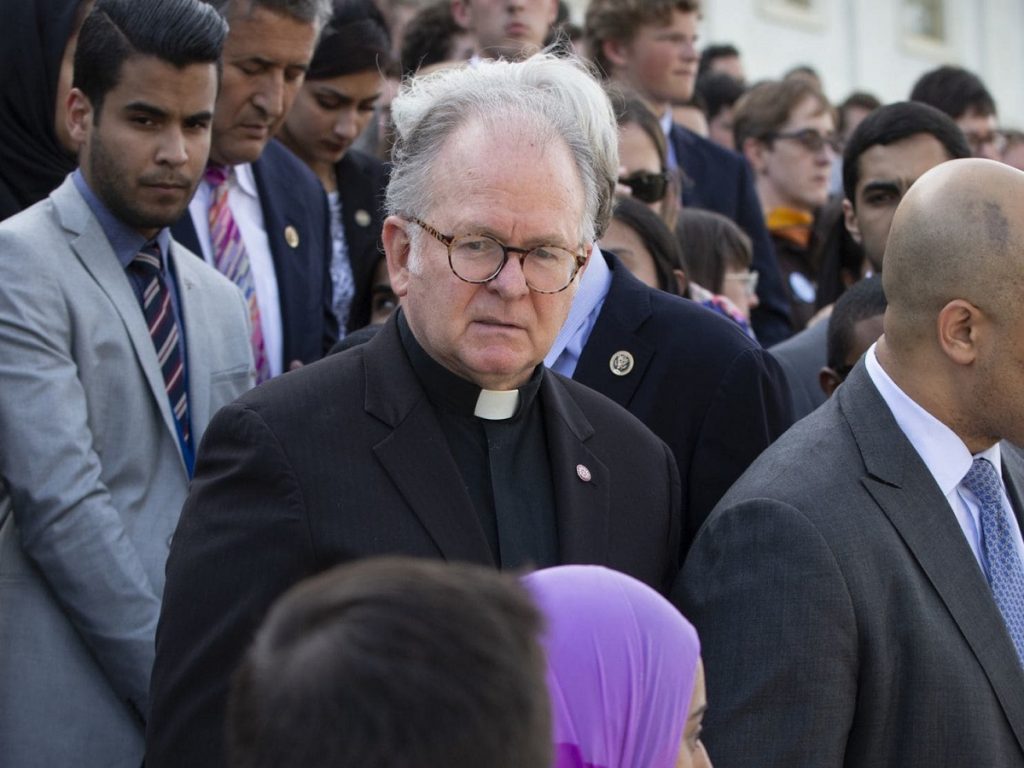 In a reversal, Speaker Ryan says the House chaplain will remain in his post