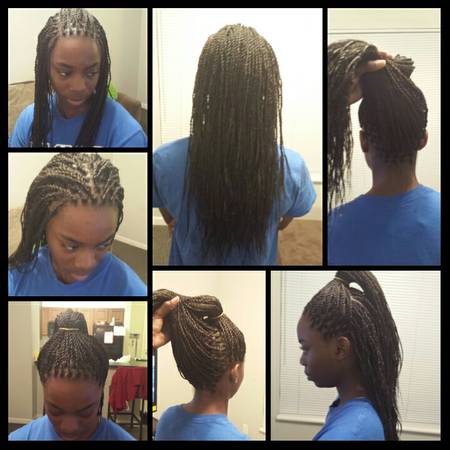 Braids and virgin Indian hair (UMKC campus )