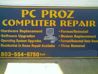 We relocated!! FREE diagnostics,Virus removal and more are at PC PROZ