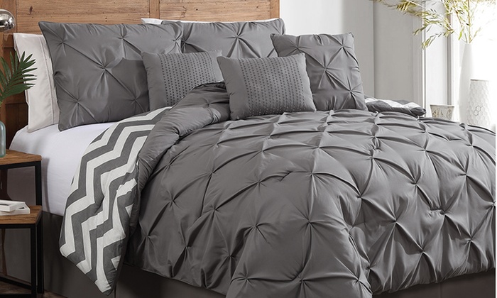 Ella and Venice Reversible Comforter Set (7-Piece)