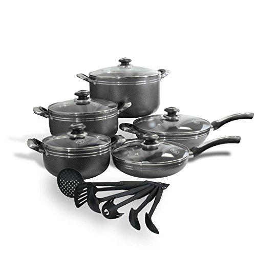 16-Piece Aluminum Nonstick Cookware Set