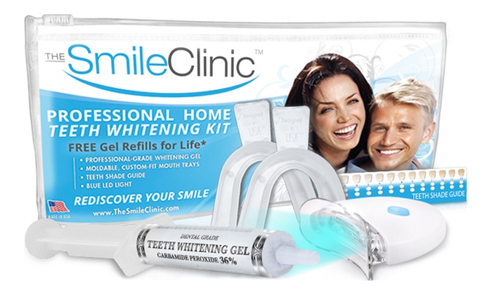 $19 for a Take-Home Teeth-Whitening Kit with Gel Refills for Life from The Smile Clinic ($123.90 Value)