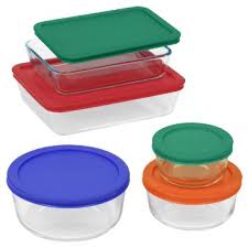 Pyrex Simply Store 10-Piece Glass Food Storage Set .