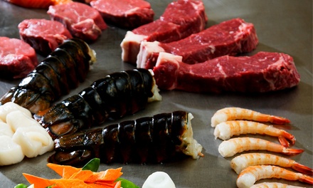 Hibachi-Style Steak and Seafood at Kampai Japanese Steak House (48% Off). Four Options Available.