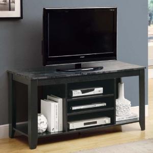 Monarch Specialties Dark Taupe Reclaimed-Look TV Console, 48-Inch