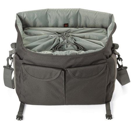 Lowepro Nova Sport 35L AW Shoulder Bag for 1-2 Pro DSLRs with Attached Lens, Slate Gray