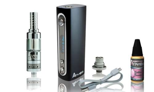 Atmos i30 Box Mod with S12 E-Liquid Cartridge and 1 E-Liquid from SMK24