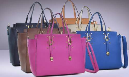 MMKF Large Padlock Satchel Handbag