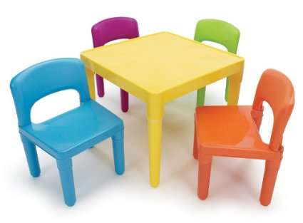 Kids' Table Set with 4 Chairs