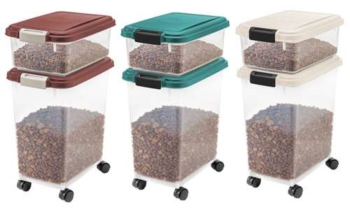 Pet-Food Bins and Scoops (3-piece)