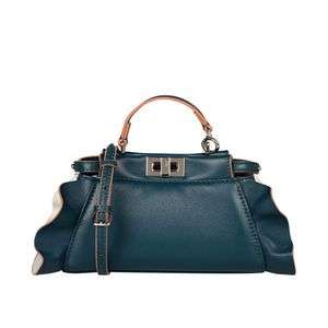 Shoulder Bag by Fendi Luxury petrol leather 100% original sale new Best Deals & Coupons on handbags