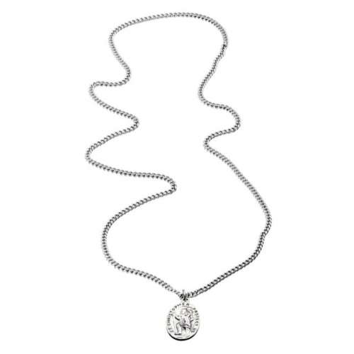 Oval St. Christopher Medal Sterling Silver Pendant 24-Inch Offer on  black friday deal